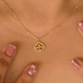 Gold Plated White Pearl Pendant Chain for Women & Girls